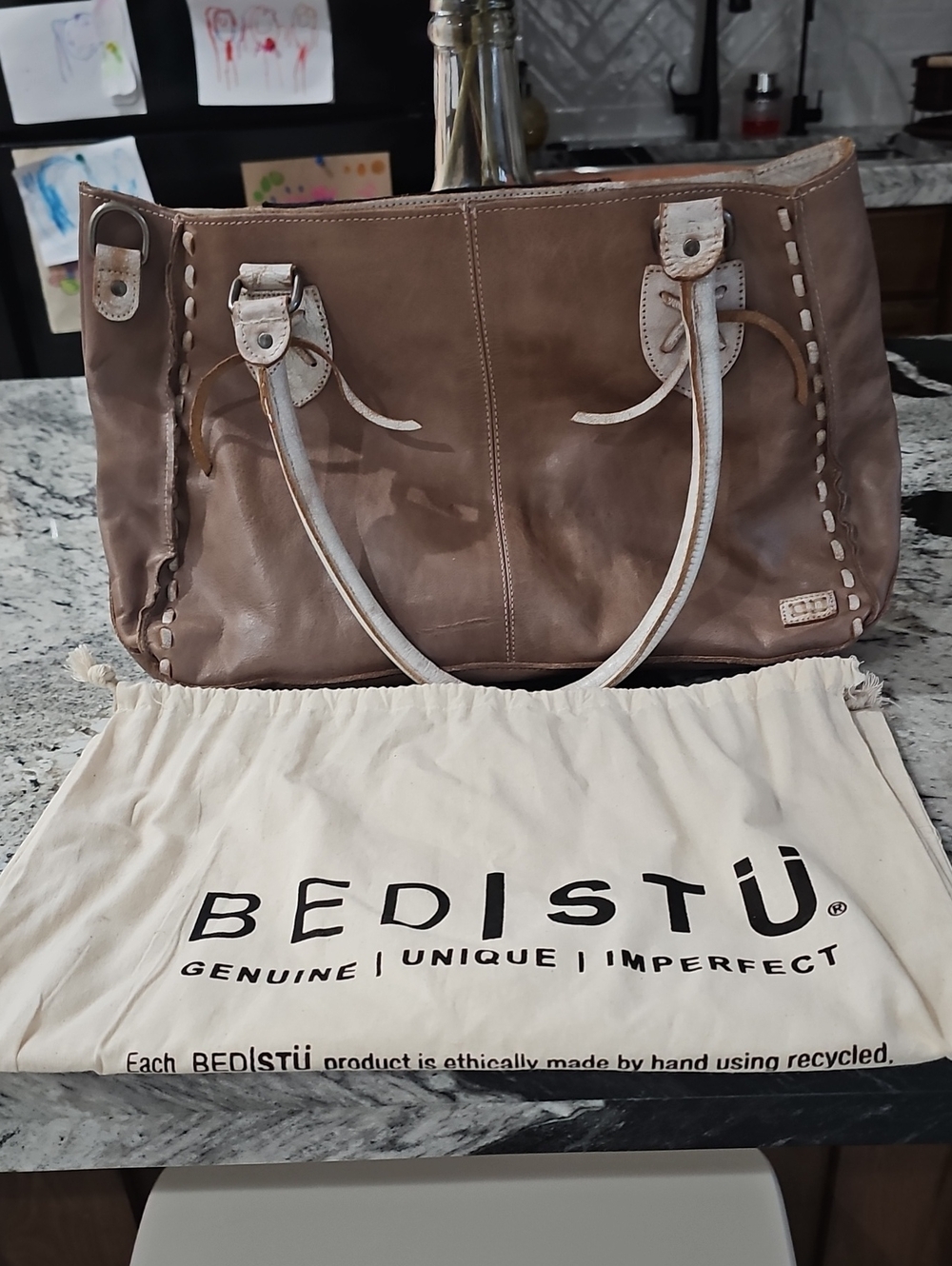 BED|STU Brown And Cream Rockababy
